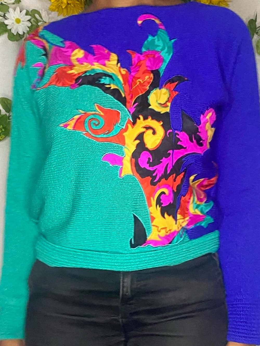 UMI Collections by Anne Crimmins vintage 80s knit sweater